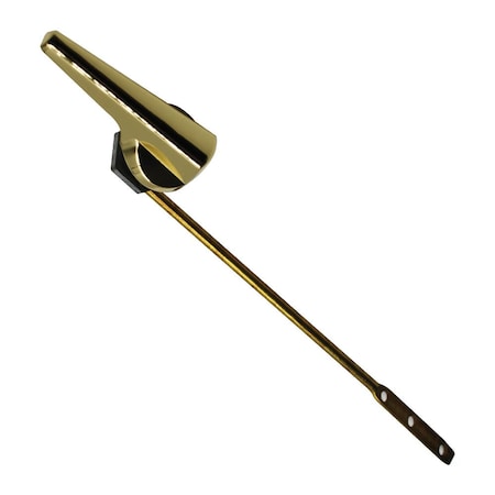 Thrifco Plumbing Universal Front Mount Toilet Tank Trip Lever, Polished Brass 4402216